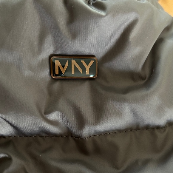 Marc New York Women's Brown Quilted Jacket with Faux‎ Fur Hood large - Picture 7 of 7